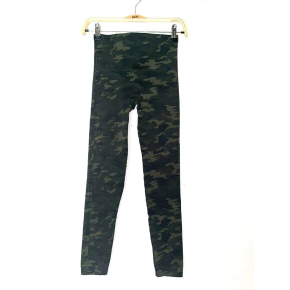 Spanx Green Camouflage Look At Me Now High-Waist Leggings Size Small - Picture 1 of 6